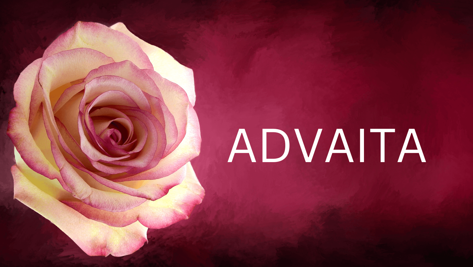 Rose und Schriftzug Advaita